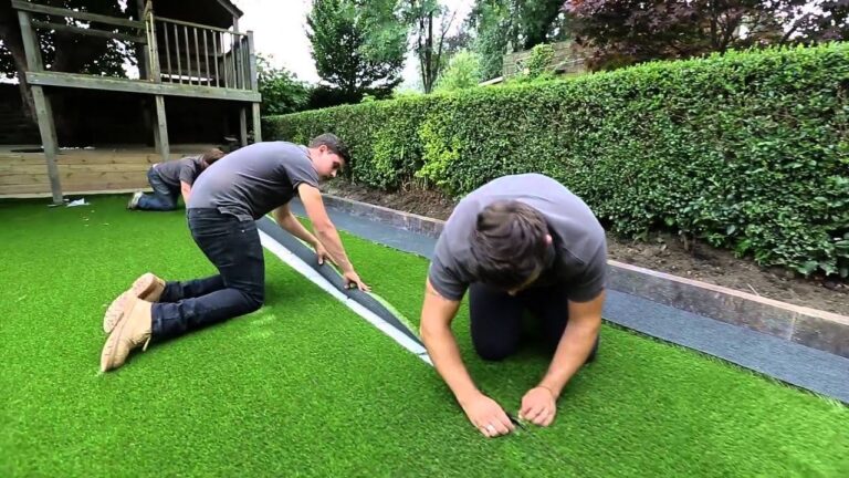 artificial grass installation